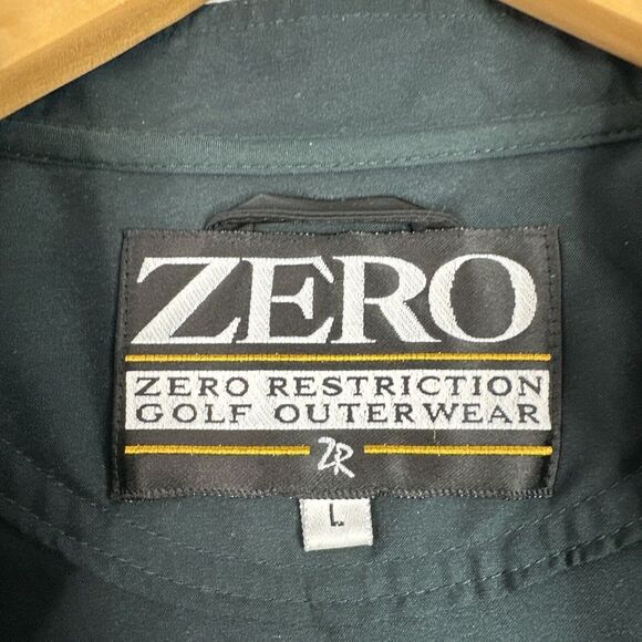 Zero Restriction Golf Outerwear Mens Jacket Large Green Long Sleeve 1/4 Snaps - Picture 5 of 13